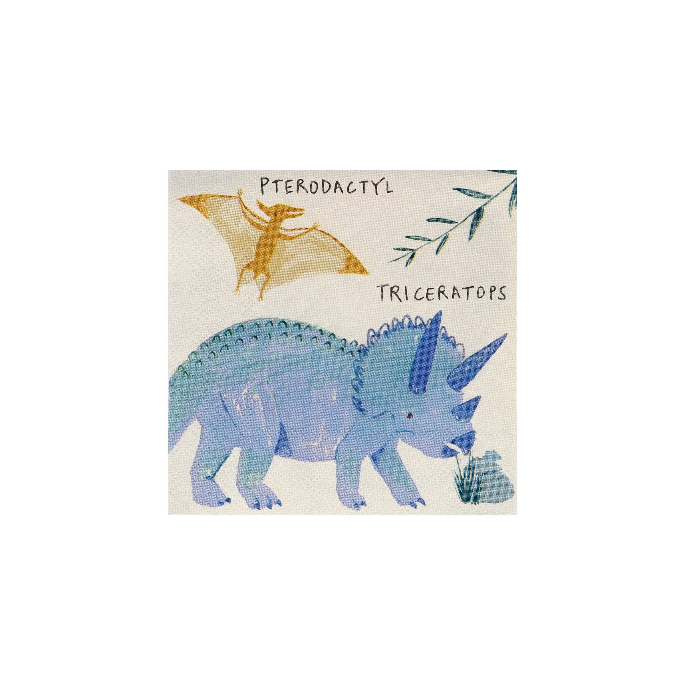 Meri Meri - Wholesale Disposable Napkin - Dinosaur Kingdom Small Napkins9
