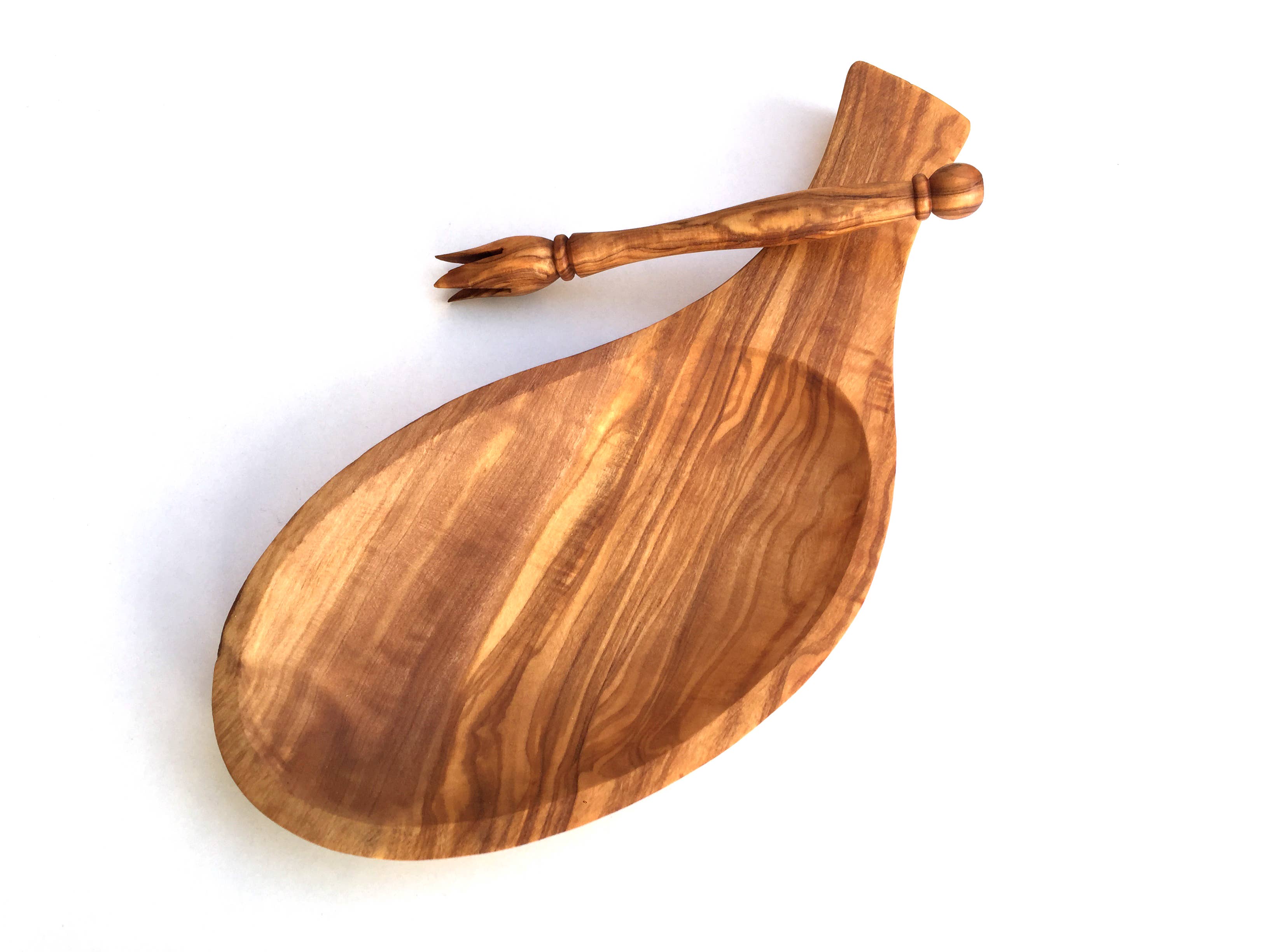 medina mood - Venta al por mayor Bandeja de servir - plato de servir con asa y piker hecho a mano en madera de olivo2