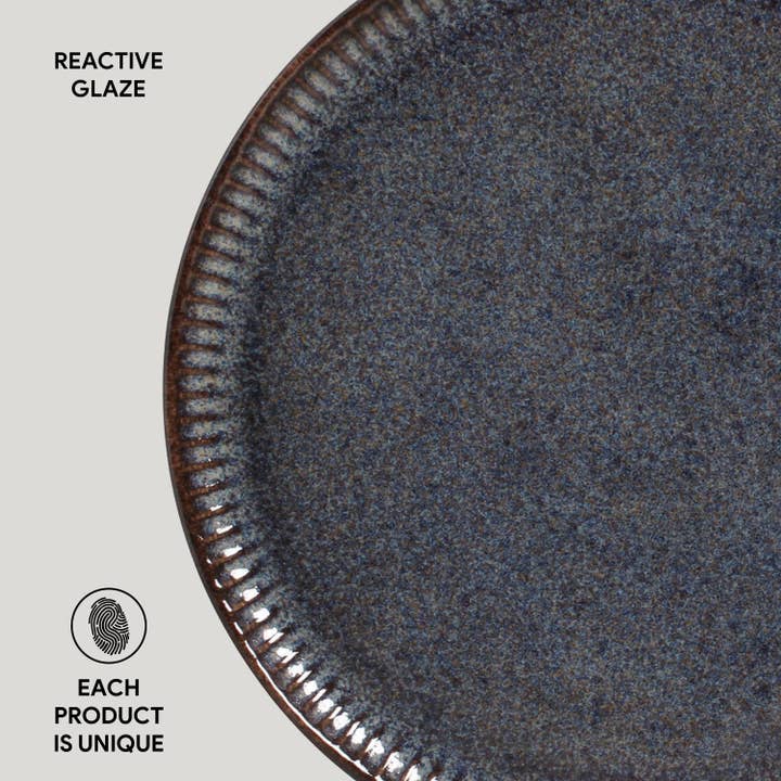 Porto Brasil - Wholesale Dinner Plate - Linhas Bio Stoneware Titanium Dinner Plate, 10.8"3