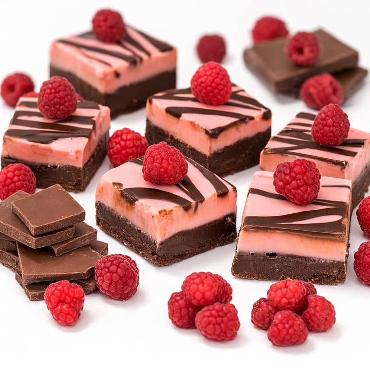 Raspberry Chocolate Swirl Fudge 6-Pack Countertop Refill for wholesale by Valley Fudge & Candy