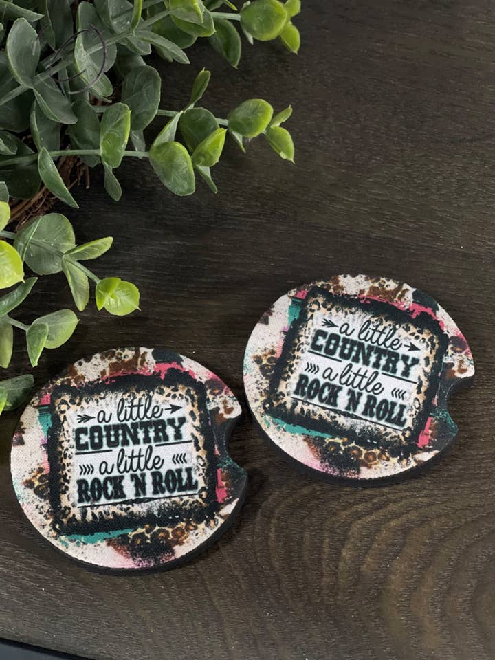 Set de posavasos para coche Country & Rock N Roll para venta al por mayor de CMD Wholesale