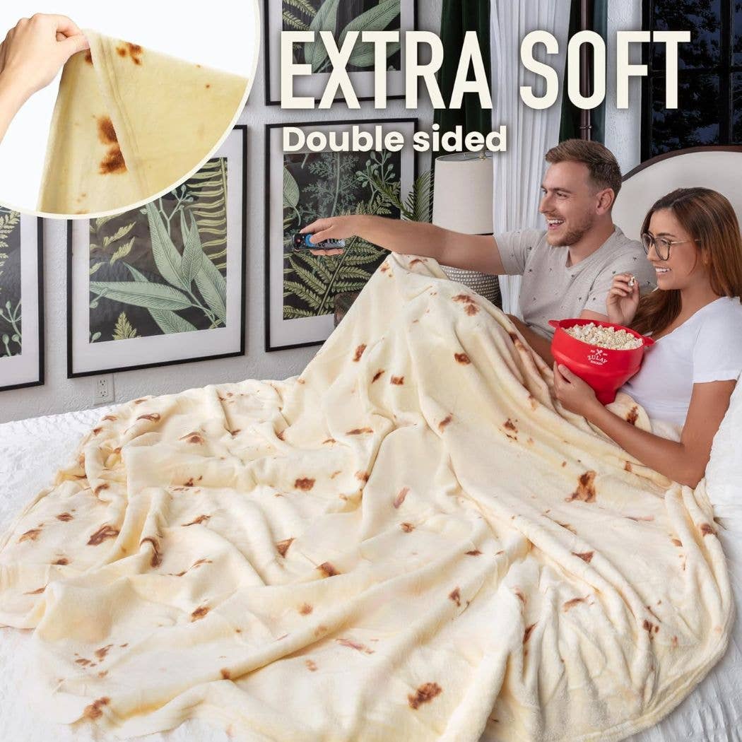 Zulay Kitchen - Vendita all'ingrosso Plaid - Coperta per burrito, motivo: tortilla con farina25