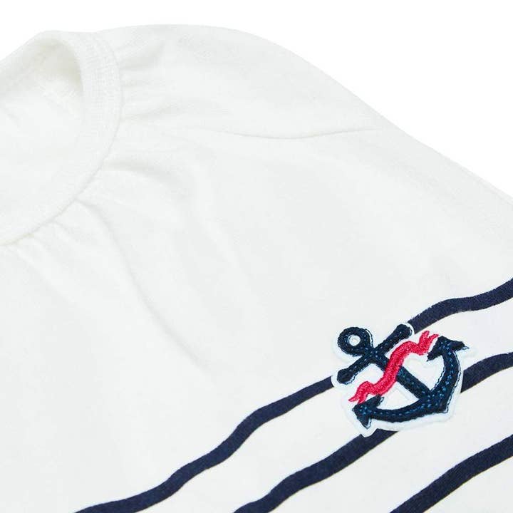 Blueberry Pet - Wholesale Pet shirt – Dog - Summer Vacation Beach Stripes Design Matching Dog & Kid T-shirt, Blue5