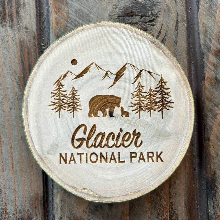 Glacier National Park Coaster, Glacier Montana, Travel Gift for wholesale by Parks Art Collection