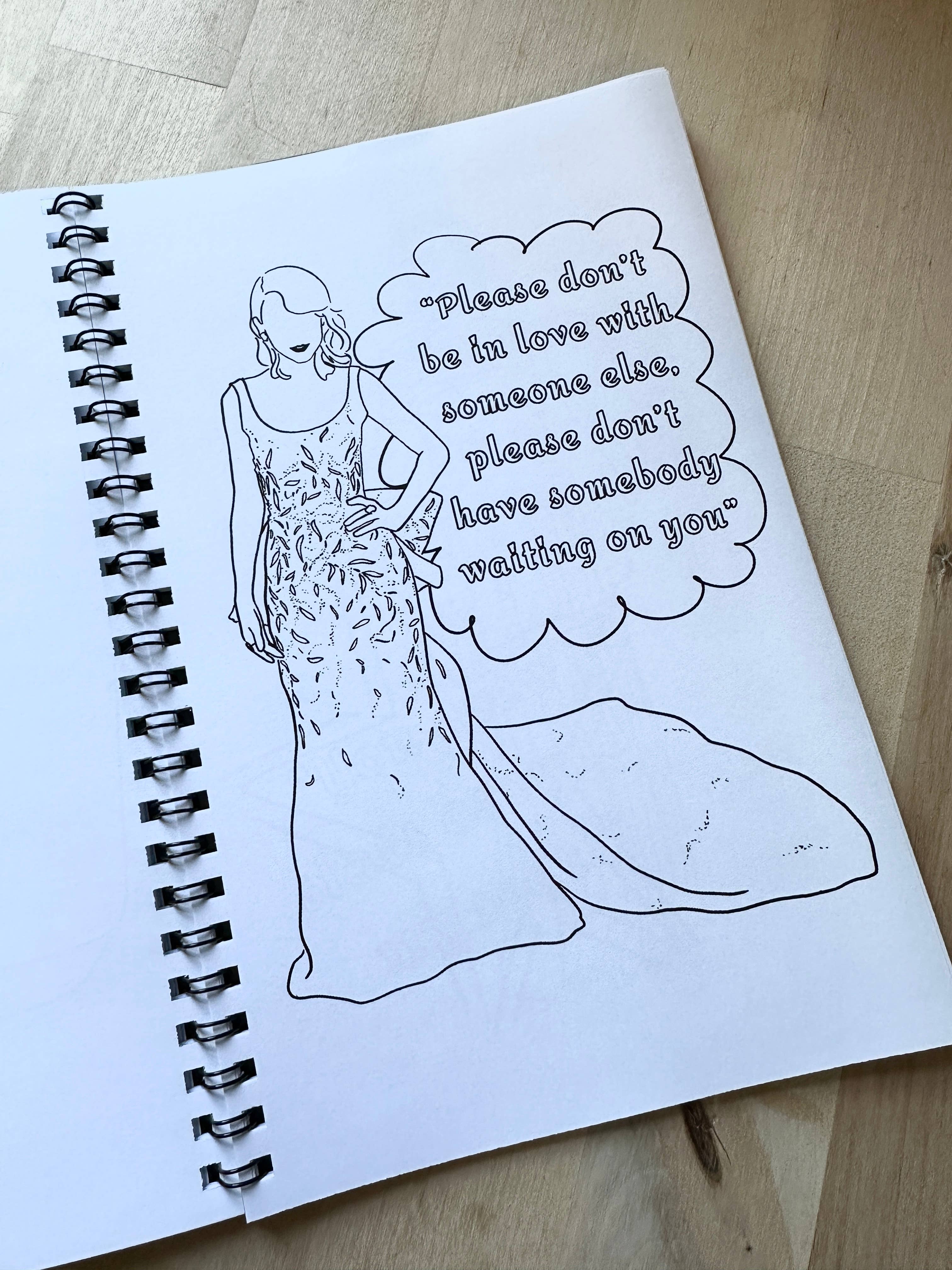 UNDERDOG NATION - Wholesale Coloring & Activity Book - Adult - A Swiftie Coloring Book - Red Carpet Style5