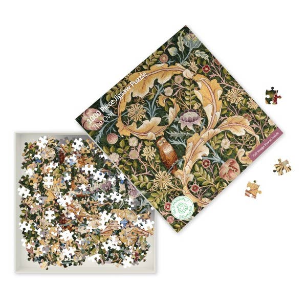 Texas Bookman - Wholesale Puzzle - Adult - V&A: The Owl 1000 Piece Sustainable Jigsaw1