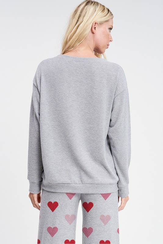 Lemon Tree - Wholesale Lounge Set - Women's - Heart all over sleep lounge wear set7