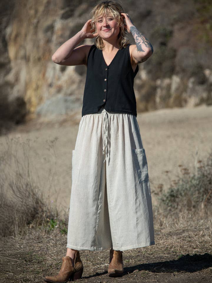 Calças Kurta às Riscas por atacado de Zig Zag Asian Collection