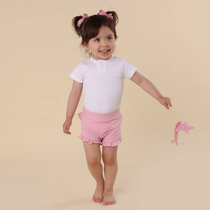 Bubblegum Organic Jersey Bloomers for wholesale by Snuggle Hunny