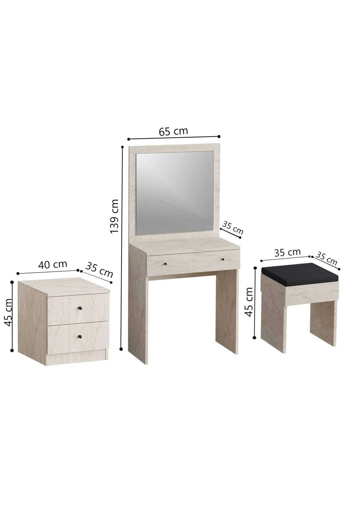 Flerfärgad Decormet Nice sminkbord i travertin för wholesale på Faire1