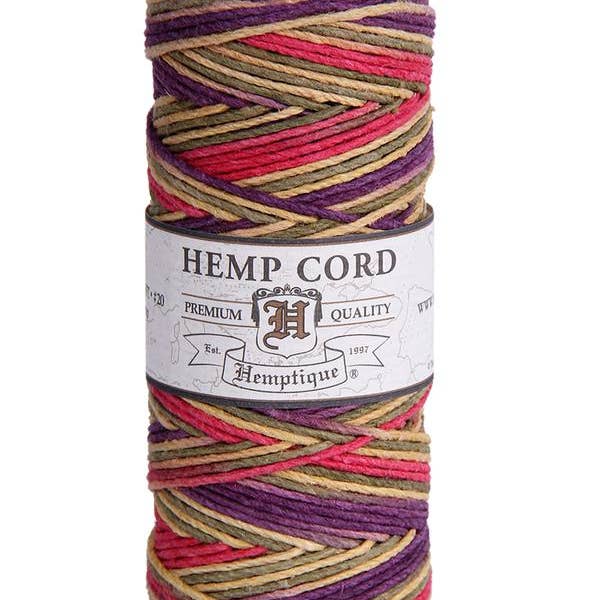 Hemptique – Großhandel Bastelzubehör – #20 Hanf-Cord-Spulen Bunt
