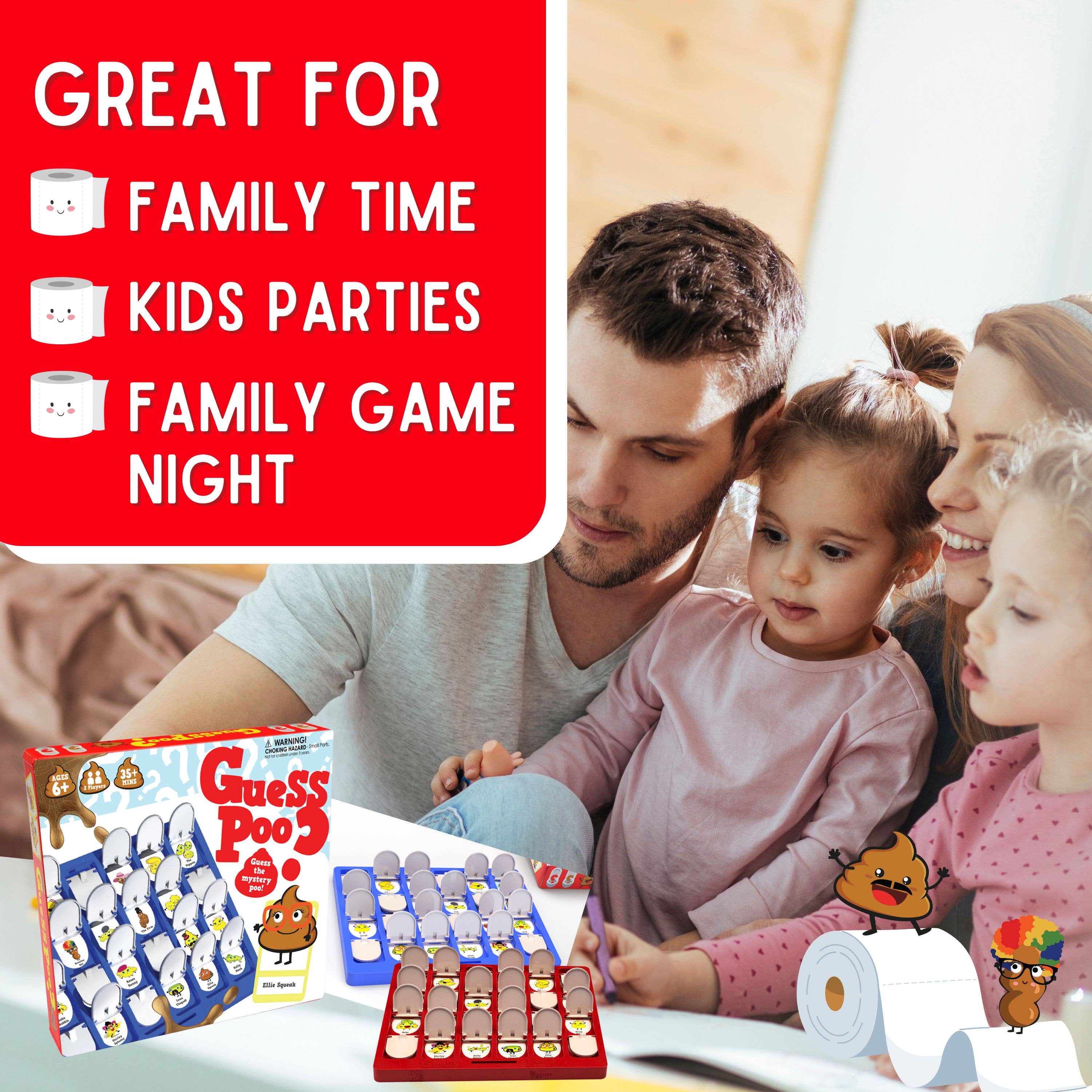 Boxer Gifts - Wholesale Board Game - Guess Poo? Funny Family Game - Christmas Gifts For Kids6
