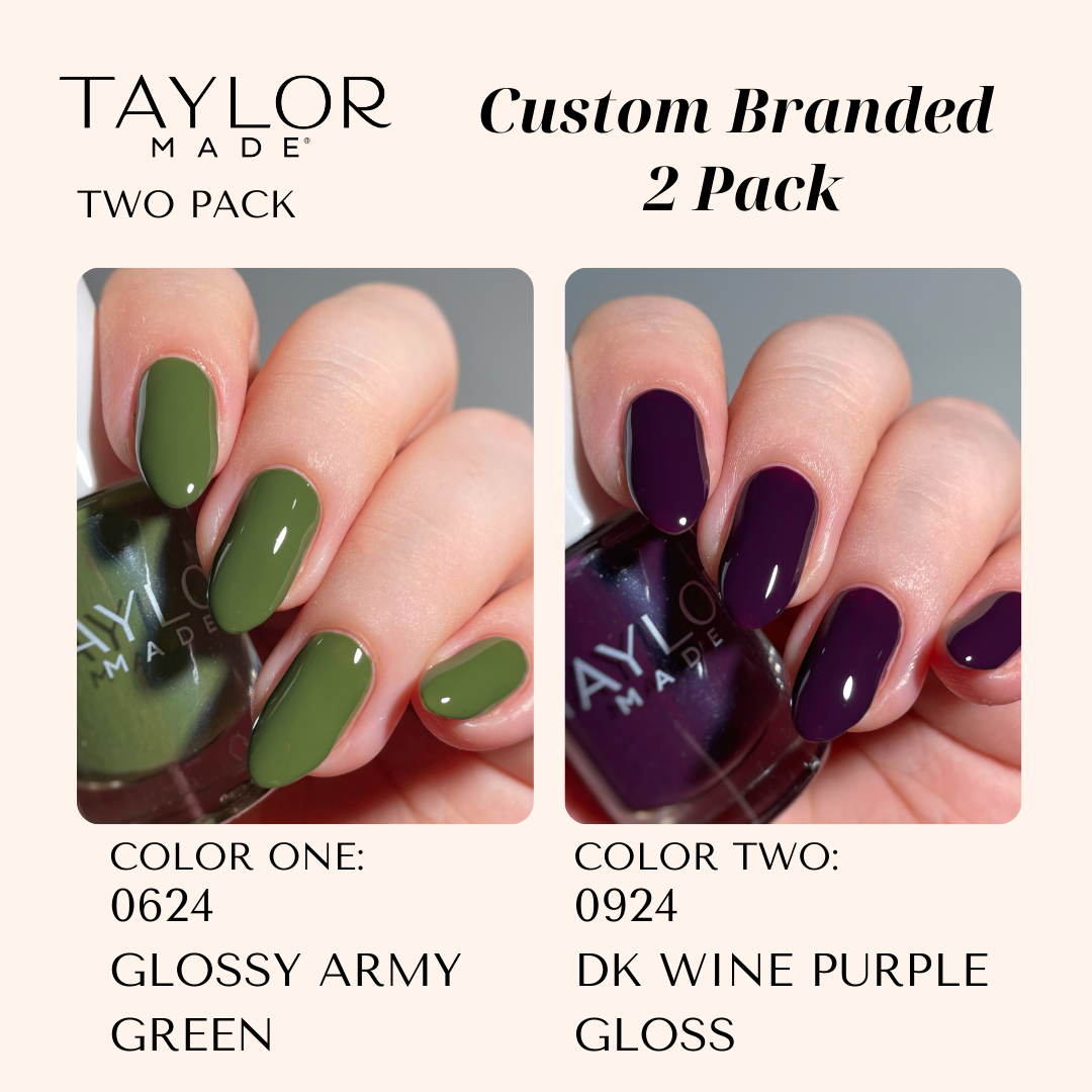 Taylor Made Polish – wholesale Nail polish – Custom Nail Polish: 2 Pack Long-wearing + Vegan + Non-toxic90