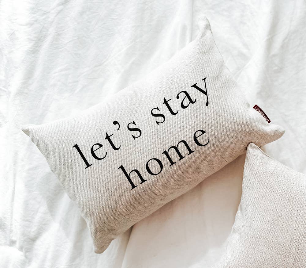 521handmade - Wholesale Throw/Decorative Pillow - Let's Stay Home Love Throw Pillow0