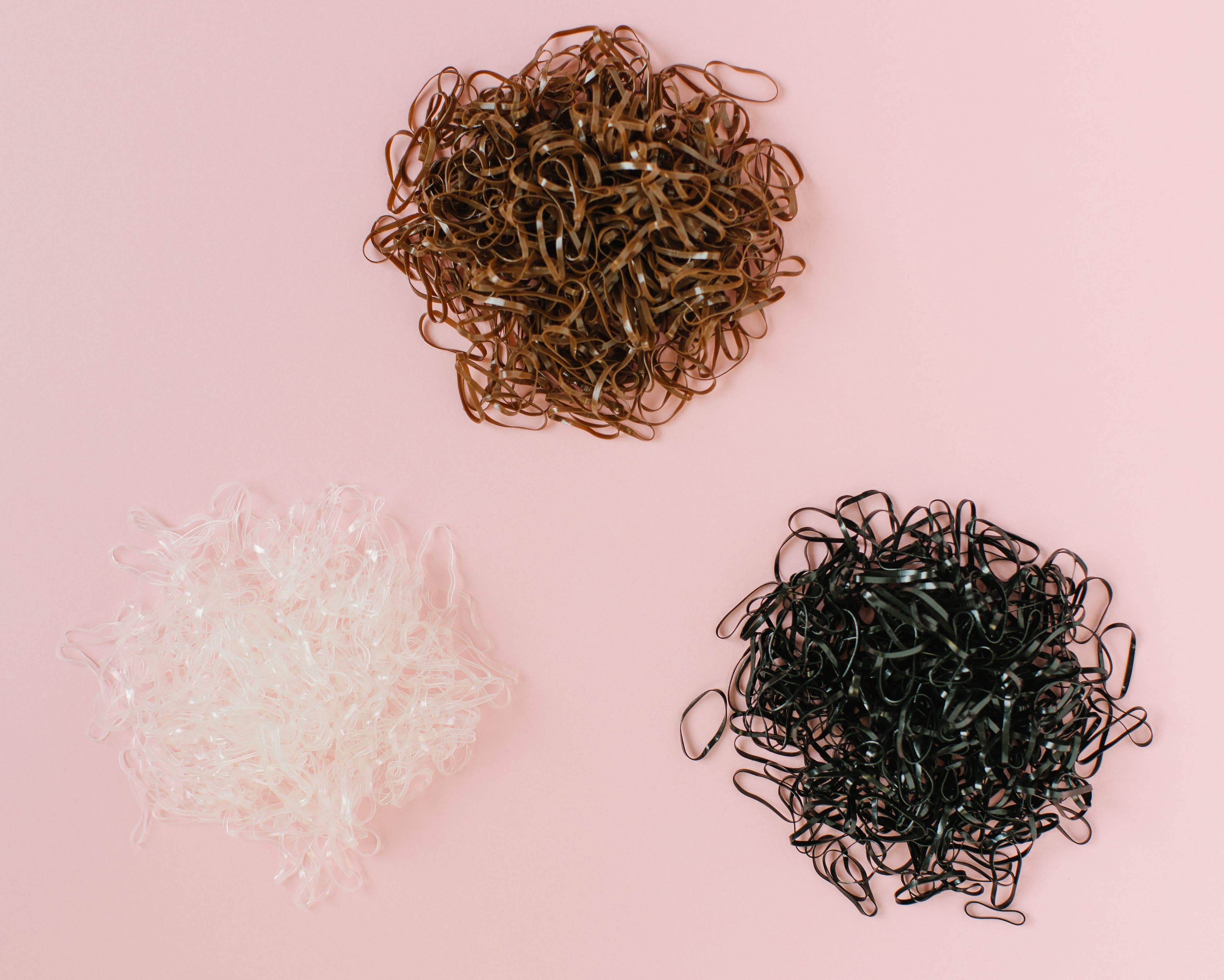 Pony Pick - Vente Élastique à cheveux - Élastiques en plastique noirs1