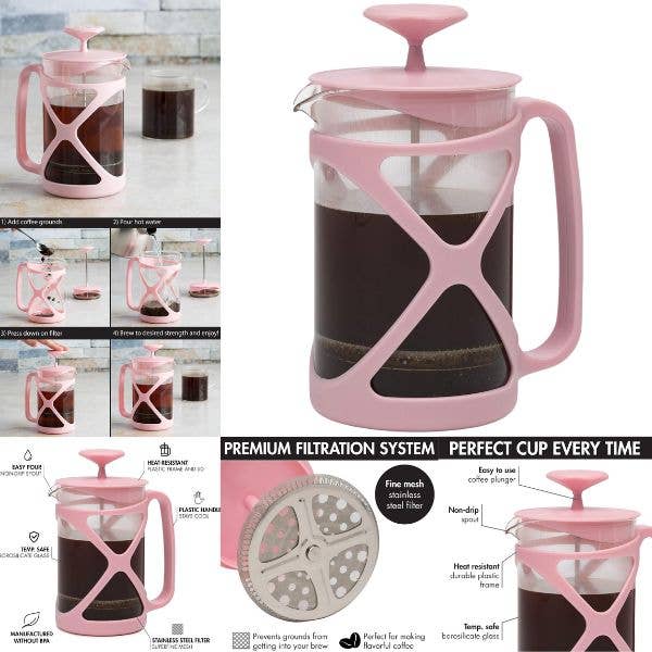 Primula Housewares CTR- Temp 6Cup Coffee Press - Silicon for wholesale by St. Louis Wholesale LLC