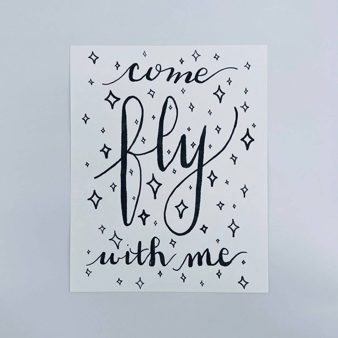 Draft Paper Co. - Wholesale Art Print - Art Print • Come Fly With Me1