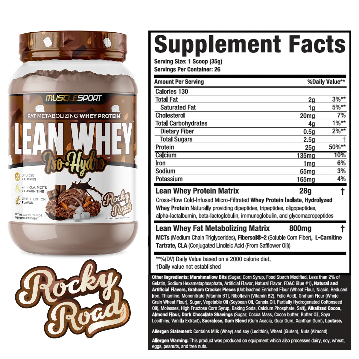 MuscleSport - Wholesale Protein/superfood powder - Lean Whey® Iso Hydro Gourmet Protein 2lb - Limited Edition66