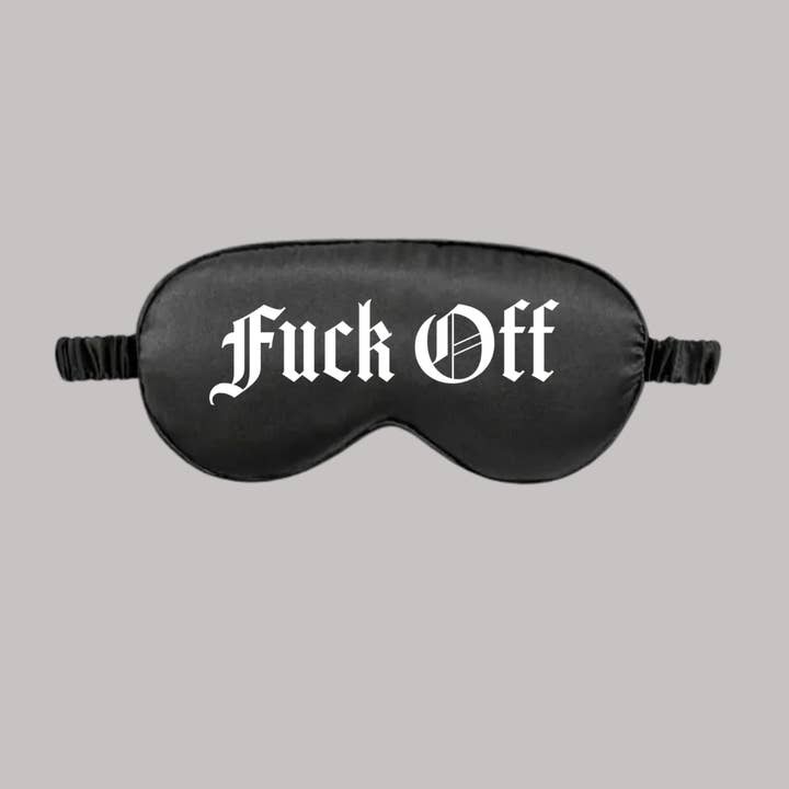 Wickedly Divine Shop - Wholesale Sleep/Eye Mask - Fuck Off, Gothic Witch Sleep Mask Lash Spa Nail Salon