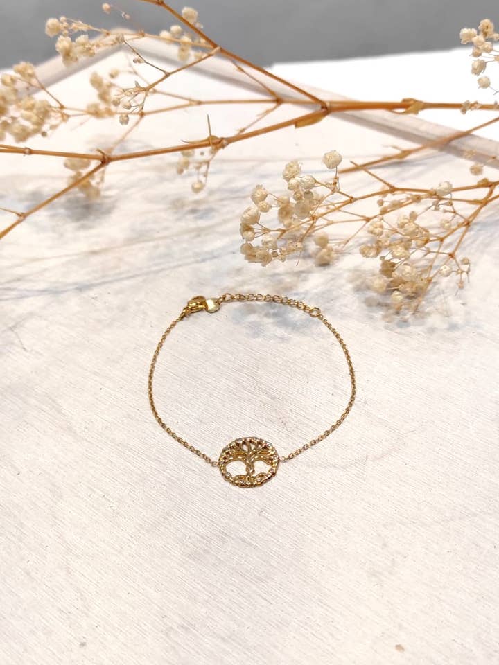 Tree of life rhinestone bracelet for wholesale by LOLO & YAYA