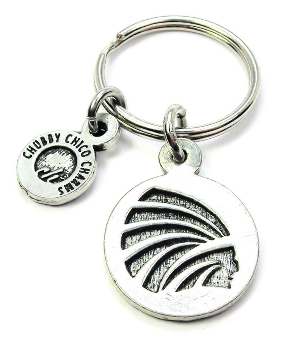 Chubby Chico Charms - Wholesale Keychain - Unisex - Abstract Indian Key Chain School Sports Teams Mascots0