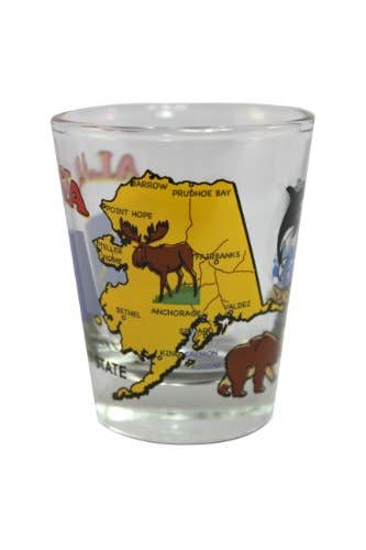 7 Star - Vendita all'ingrosso Bicchierino da liquore - Bicchiere ALASKA State da 2 once1