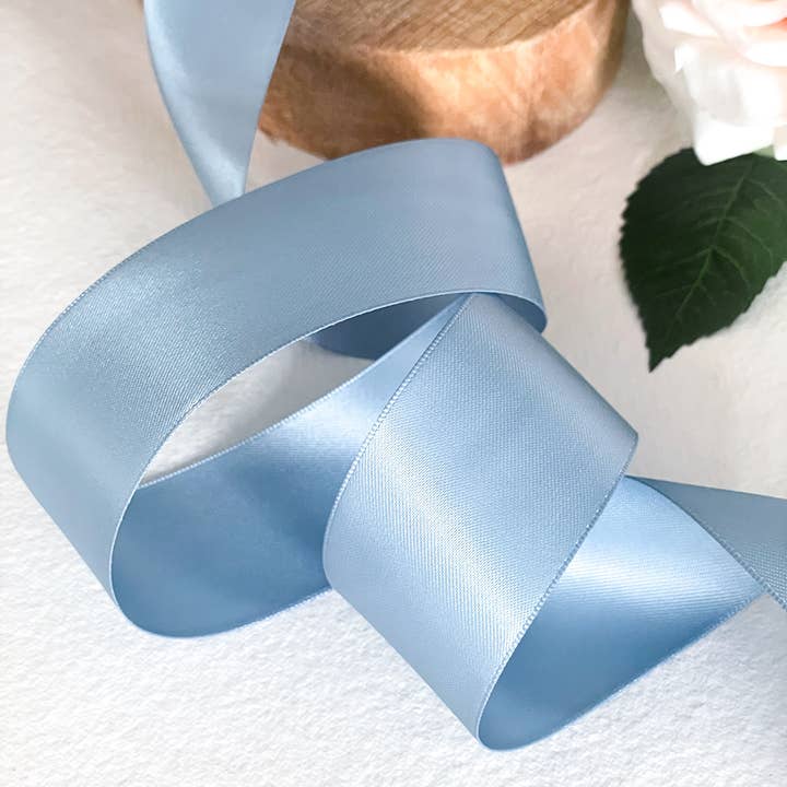 Imaginediy - Wholesale Ribbon – Gift wrapping - 38mm French Blue Satin Ribbon - 10 Meter Roll2