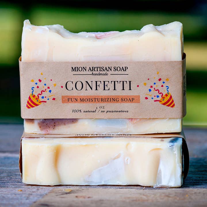 Confetti Soap | Made from Remaining Soap Ends for wholesale by MION Artisan Soap