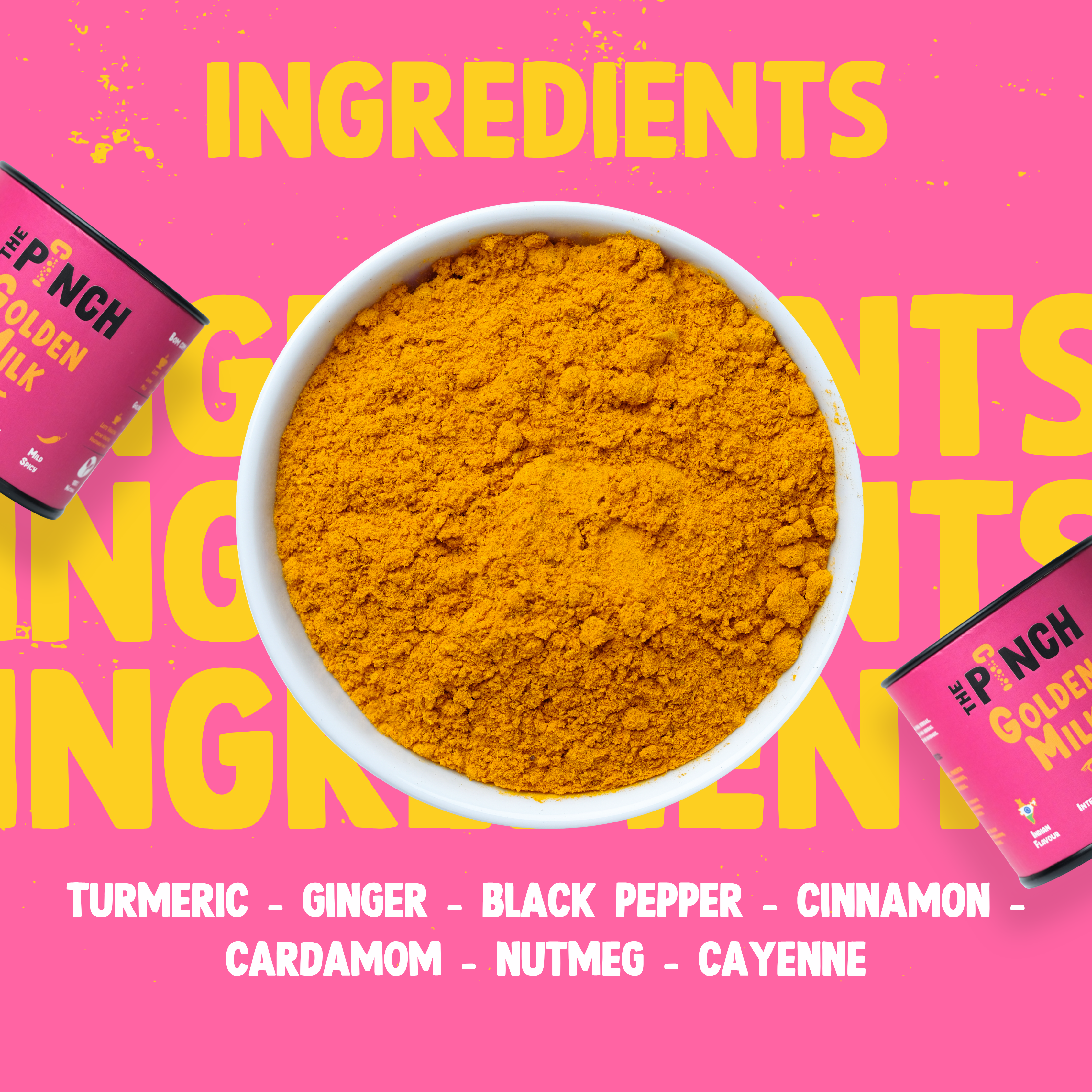 The Pinch - World Spice Blends - Wholesale Dried Spice Mix - Golden Milk - 45g2