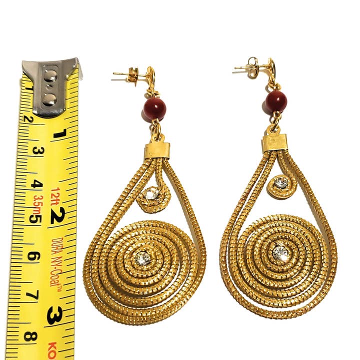 The Ancient Bazaar Jewelry & Accessories – wholesale Dangle earrings – Item# GGE-3034B - Golden Grass Earrings with Natural Stones