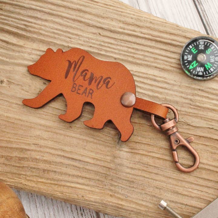 Mama Bear Keyring for wholesale by Ingrained Inc