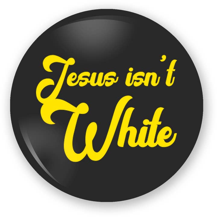 Jesus er ikke hvid | Knap for engroshandel hos Diamonds Anjell