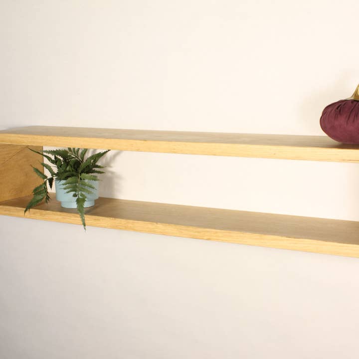 Hammer and Nail Studios - Wholesale Desk Decor - Kids & Baby - White Oak Fold Down Wall Mount Floating Desk7