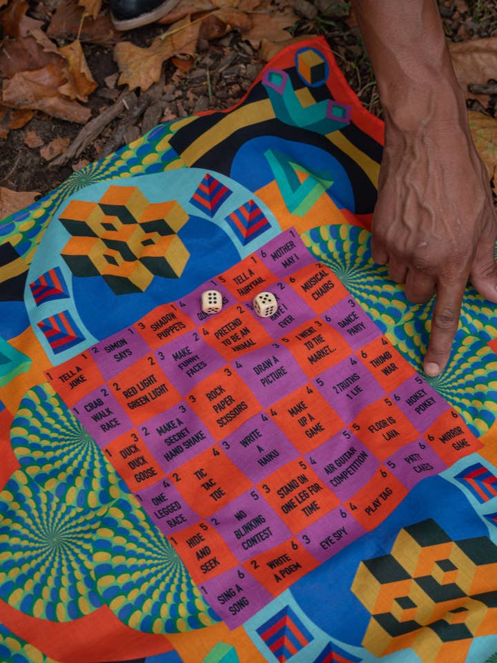 Never Bored Bandana Board Game for wholesale by FOUR RABBIT