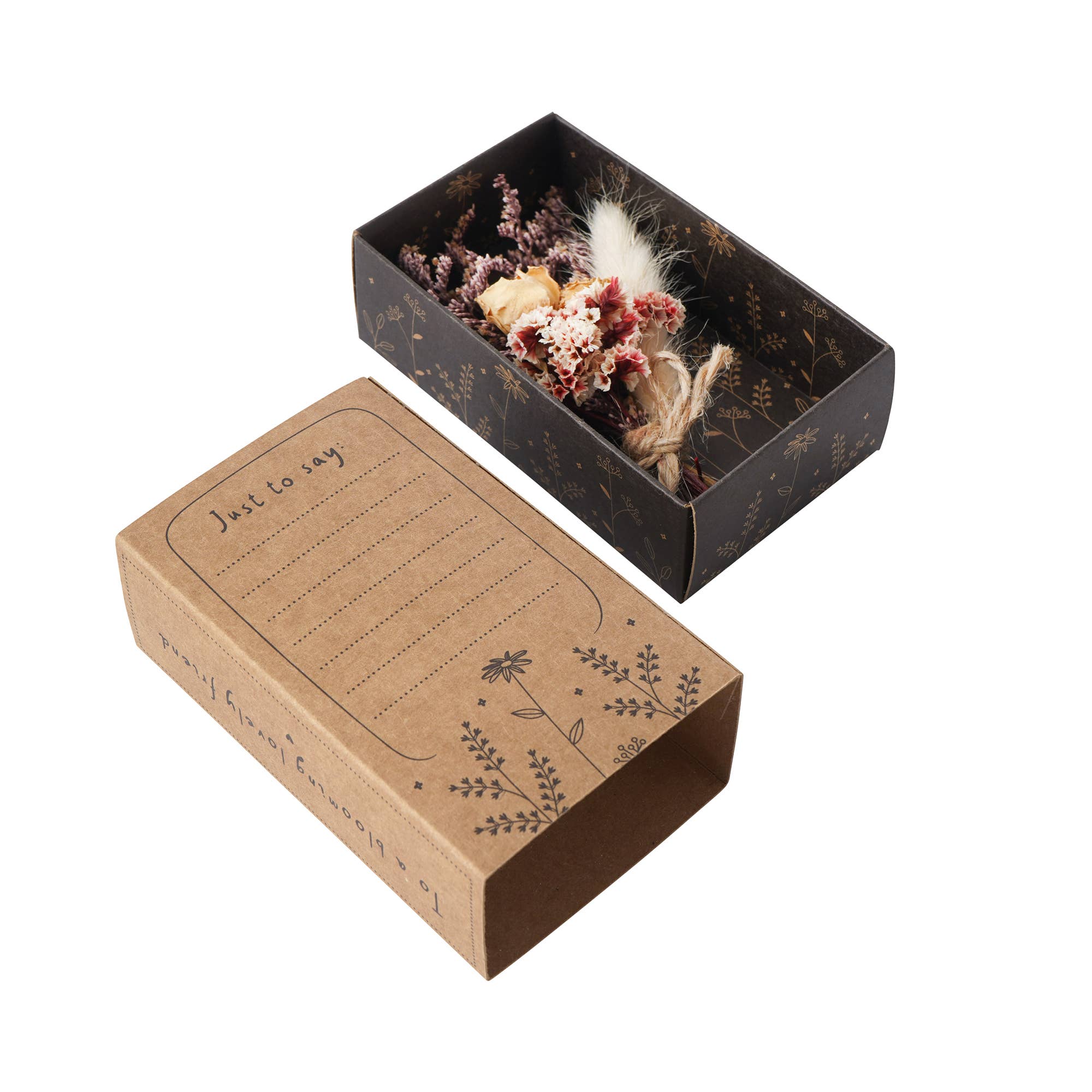 CGB Giftware - Wholesale Dried/pressed flowers - Send With Love 4 Asst. Dried Flower Bouquets In Display3