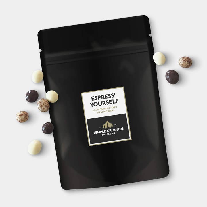 Chocolate Covered Espresso Beans for wholesale by Temple Grounds Coffee Company