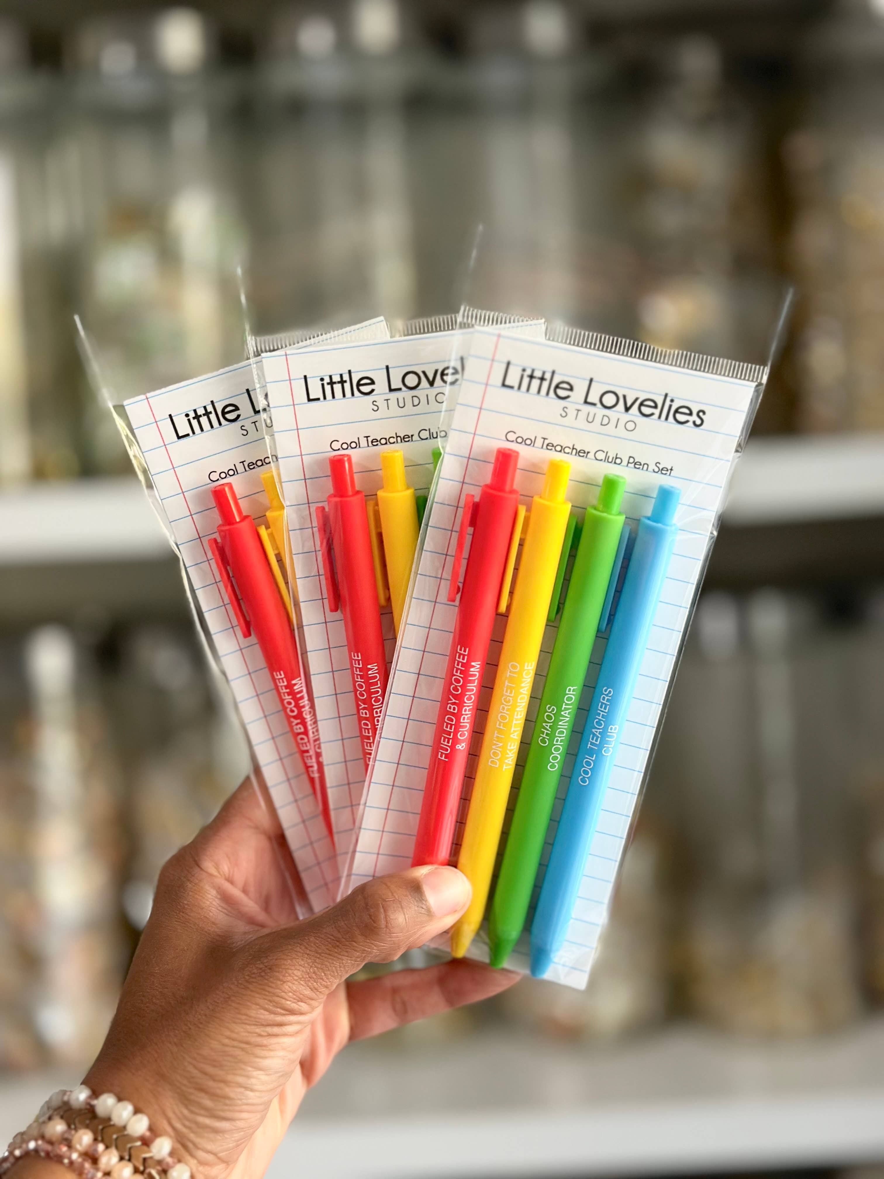 Little Lovelies Studio - Venta al por mayor Bolígrafo - Set de Bolígrafos del Club de Profesores Geniales | Regalo Divertido para Profesores2