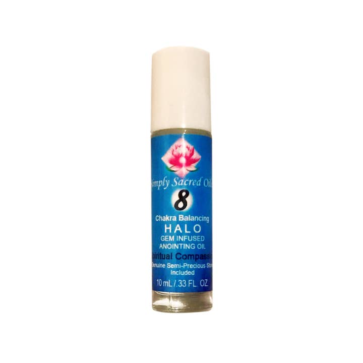 Simply Sacred Oils, Inc. - Vente Huile essentielle - Chakra 8 — Lumière blanche halo/compassion spirituelle faite w/Eo