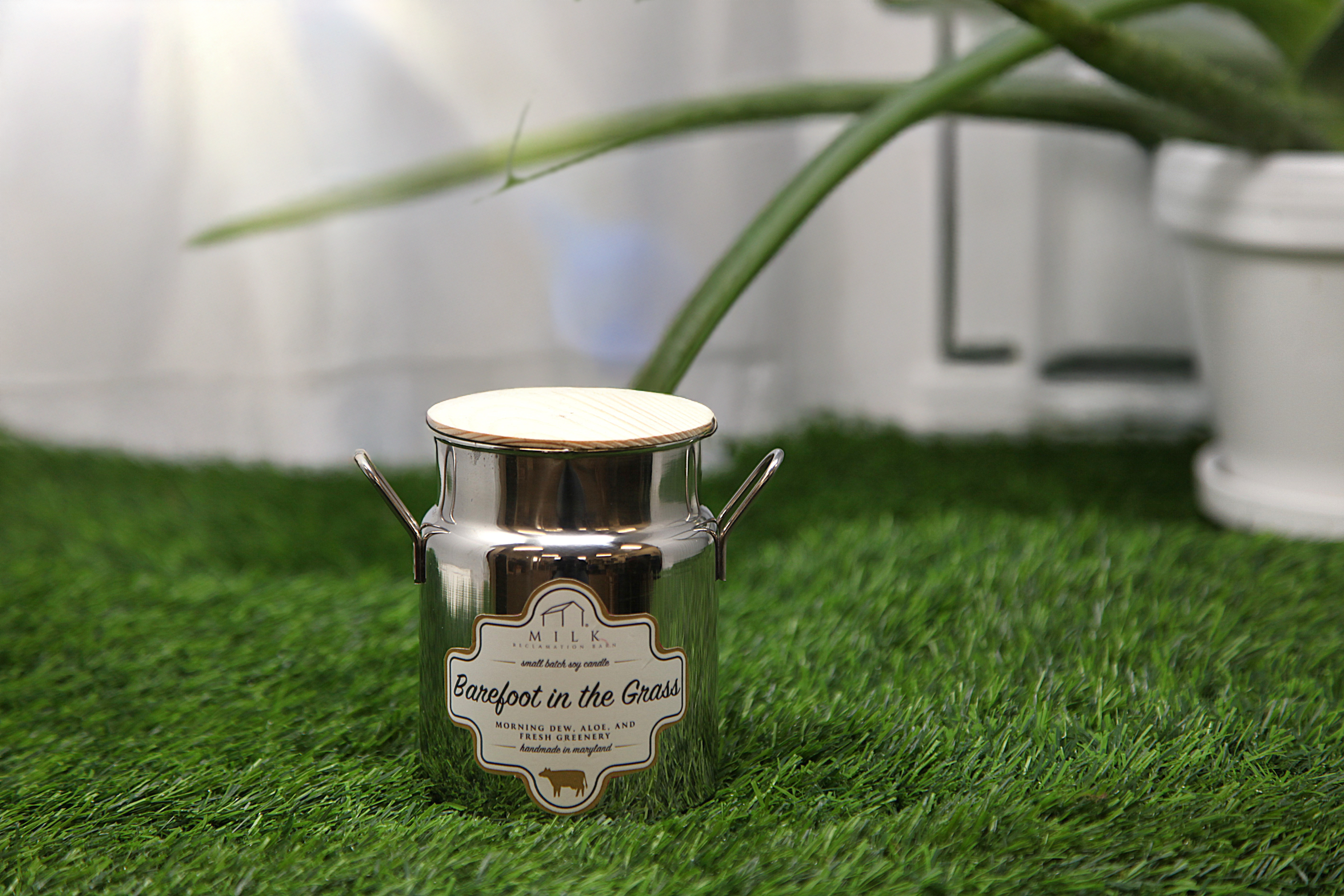 Milk Reclamation Barn - Wholesale Jar/Filled Candle - Stainless Milk Churn Candle - 12.5 oz1