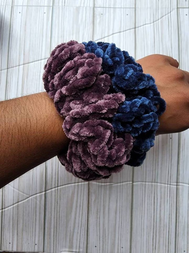 Crochet Scrunchies, Hair Ties & Elastics, Hair Accessories and Bands, Gift for Girls, for wholesale by Blessed Hearts Co