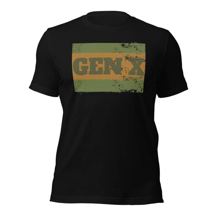 T-shirt unisex Gen X look grunge per la vendita all'ingrosso da parte di Howlydog Studios
