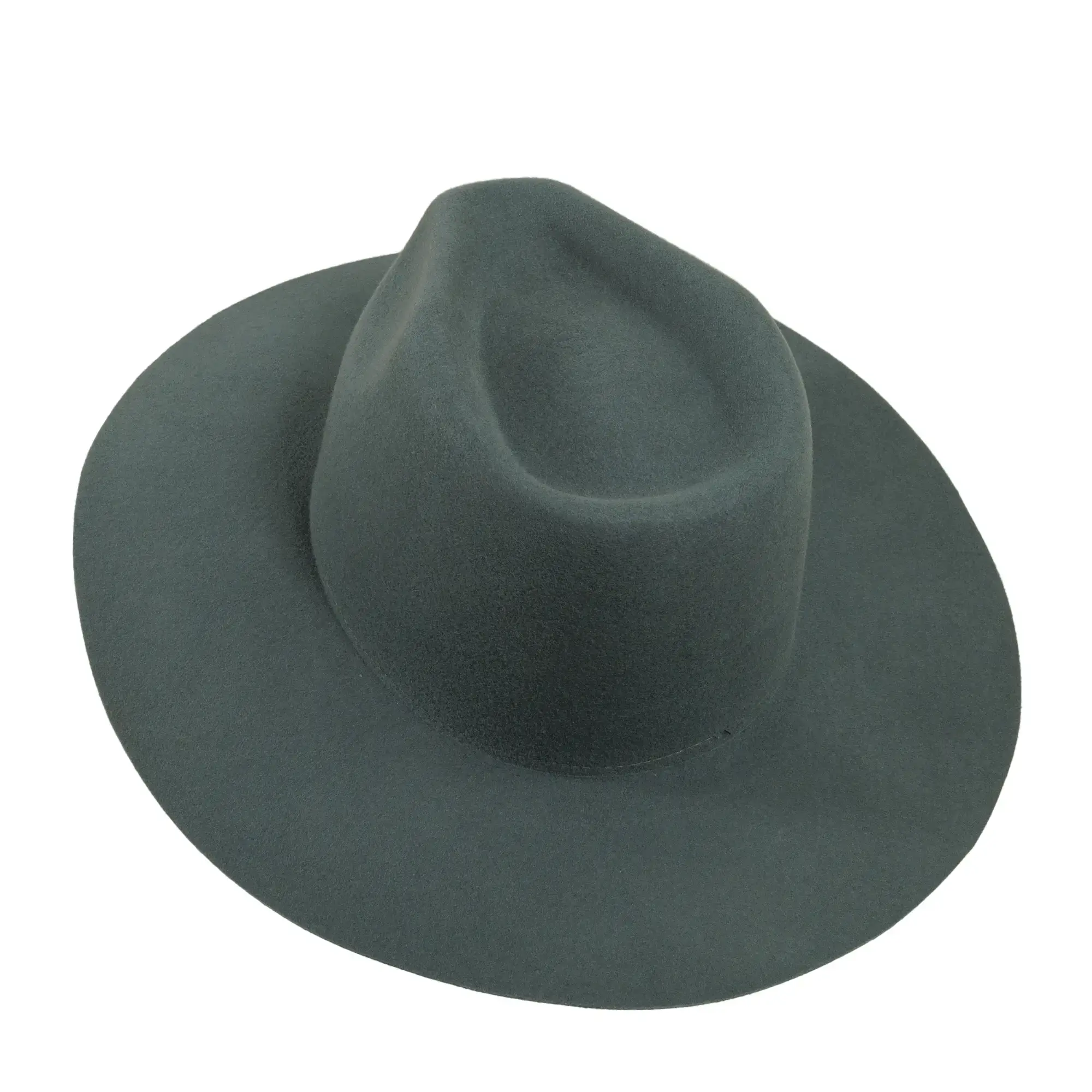 American Hat Makers - Wholesale Fedora - Uniseks - 100% wollen vilten hoed met platte rand - Stijl Rancher27