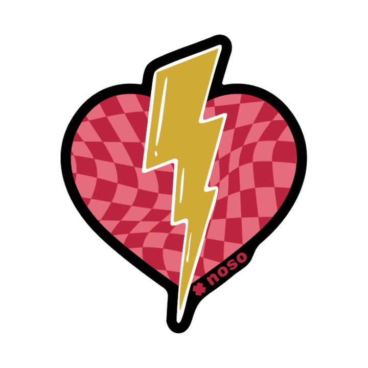 Coeur à damier pour la vente par Noso Patches