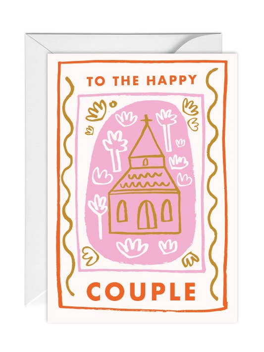 To The Happy Couple, Wedding, Greeting Card for wholesale by Happy Go Lucky
