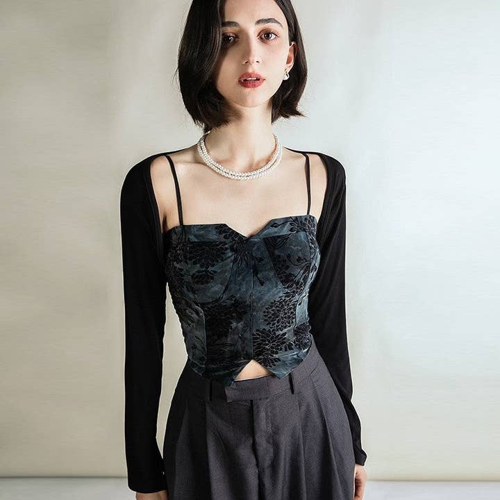 Camisola Com Estampa Floral E Cintura Elástica por atacado de UZ Wholesale Store