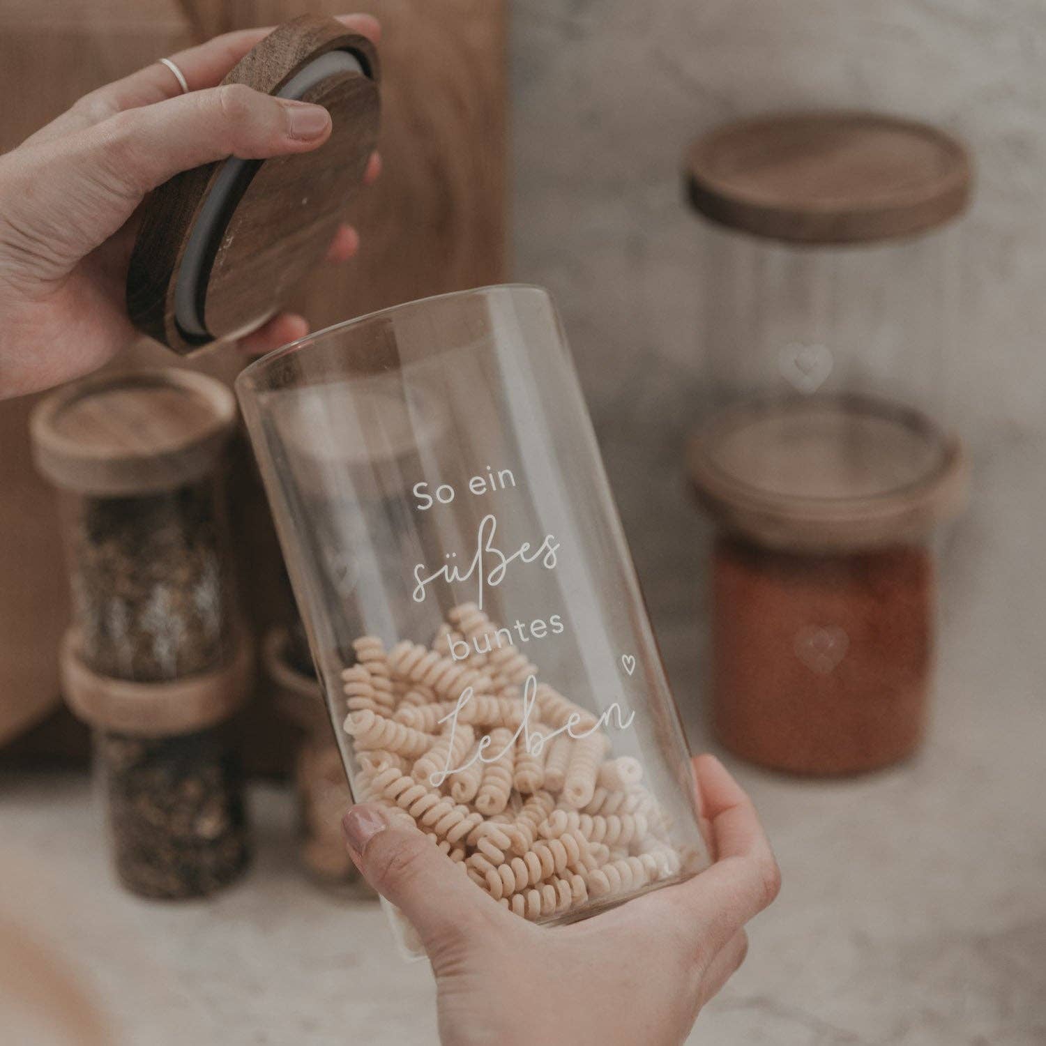 Eulenschnitt – wholesale Food storage container – Sweet Life Storage Jar 19cm (PU = 4 pcs)1