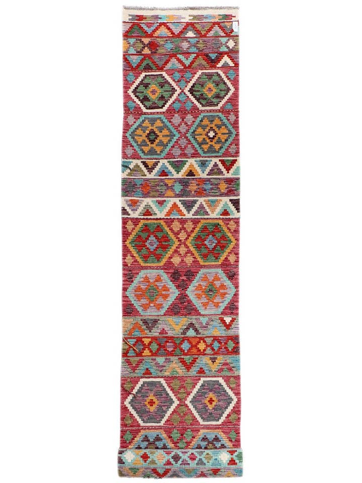Corredor Kilim Maimana Afeganistão - 494 x 82 cm por atacado de Imaco Rugs