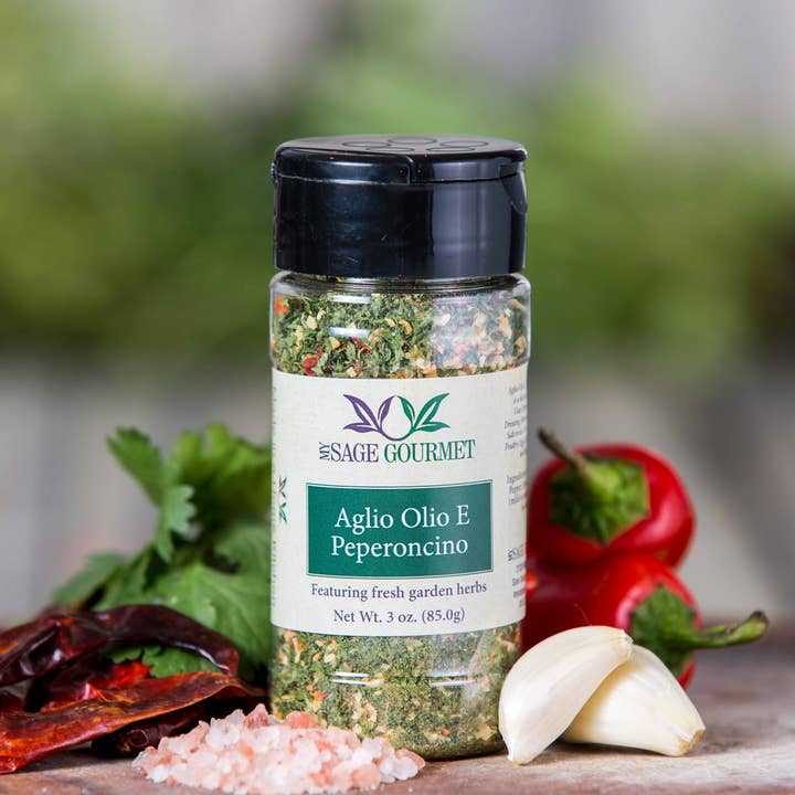 My Sage Gourmet - Wholesale Dried Spice Mix - Aglio Olio e Peperoncino Seasoning blend