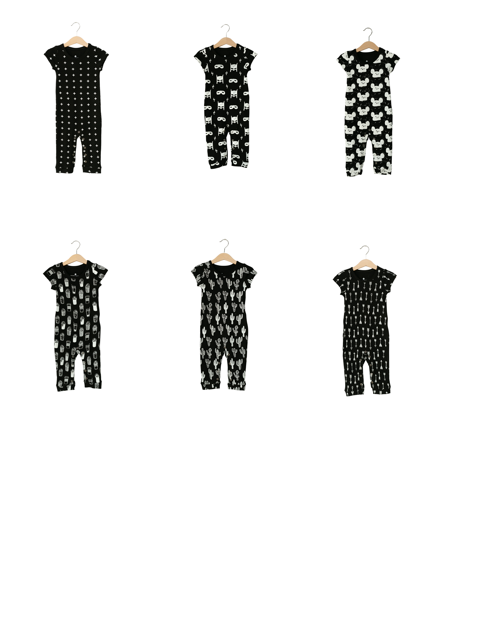 Modern Burlap - Wholesale Jumpsuit - Baby - Organic Short Sleeve Jumpsuit with Explorer Back2