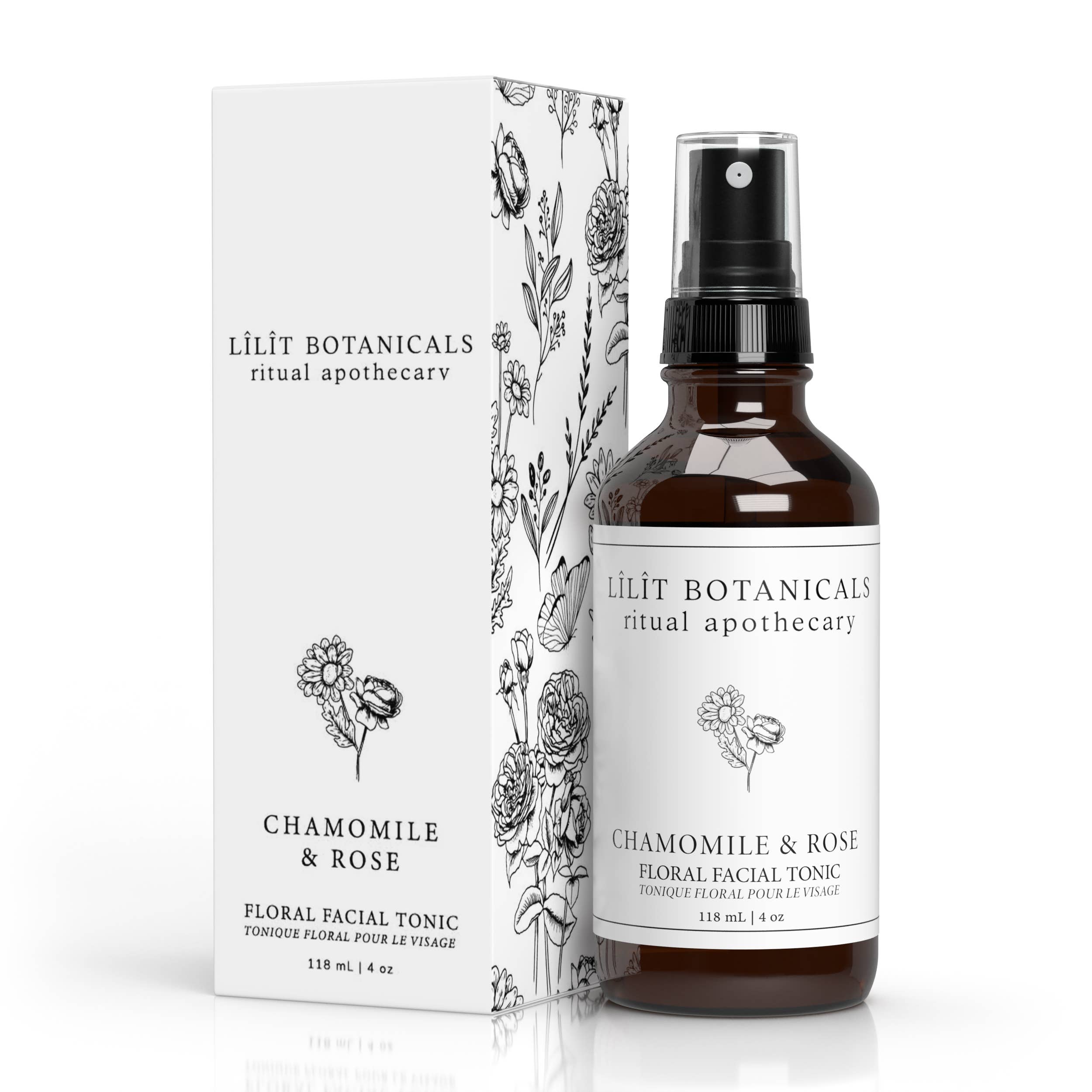 Lilit Botanicals – wholesale Facial Toner – Chamomile Rose Floral Facial Tonic2